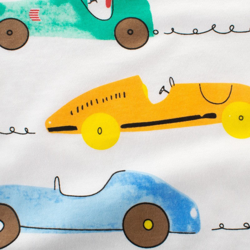 Image of Boys Cartoon Car Pattern T-shirt