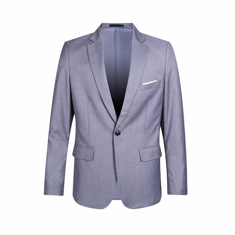 Image of Men Plus Size Casual Long Sleeve Pocket Design Suit Coat