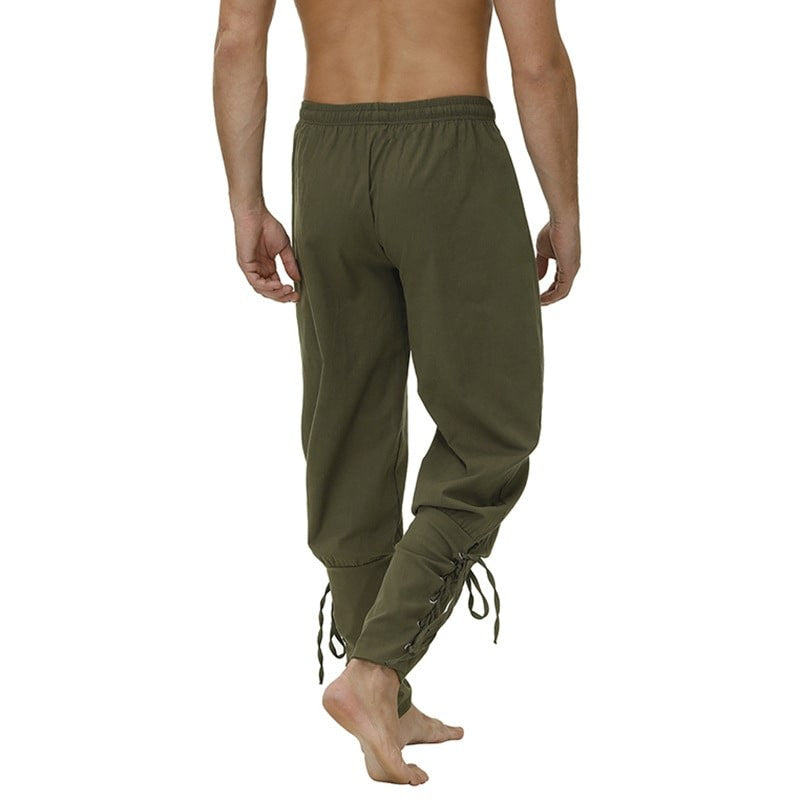 Image of Men Casual Drawstring Design Trousers