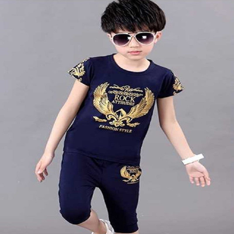 Image of Kids Boys Casual T-shirt And Shorts Set
