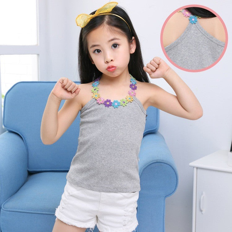 Image of Kids Girls Basic Floral Thin Camisole