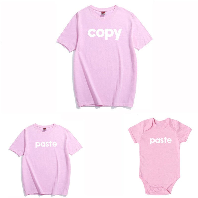 Image of Family Copy Paste Pattern Parent-Child Casual Top