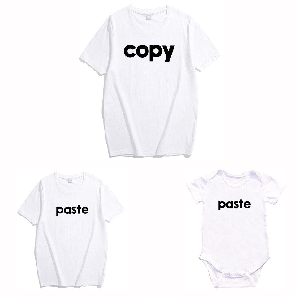 Image of Family Copy Paste Pattern Parent-Child Casual Top