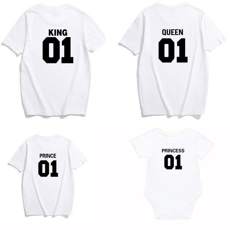 Image of Family King Queen Parent-Child Casual Top