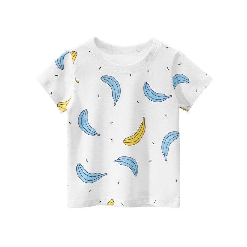 Image of Kids Basic Banana All Over Print T-shirt