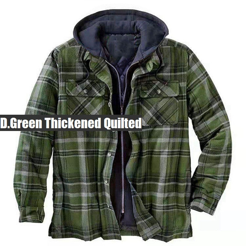Image of Men Autumn And Winter Thickened Jacket
