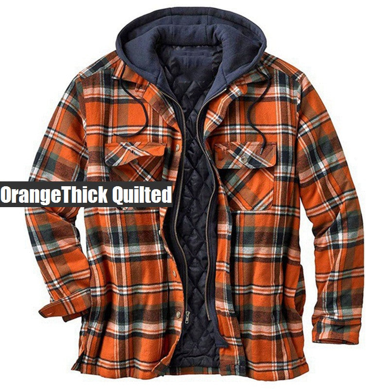 Image of Men Autumn And Winter Thickened Jacket