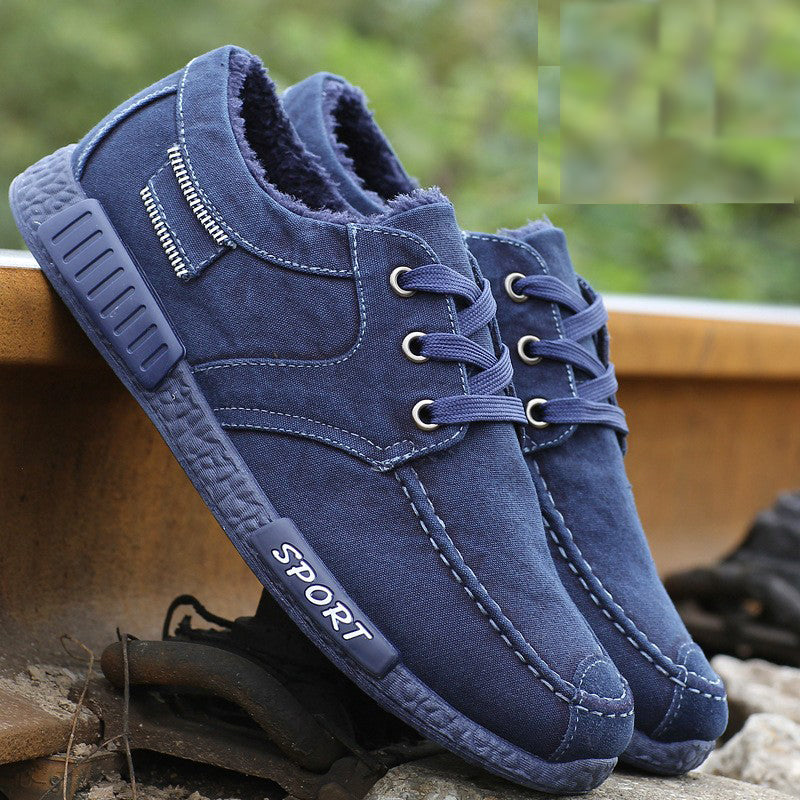 Image of Men Casual Breathable Non-Slip Canvas Shoes