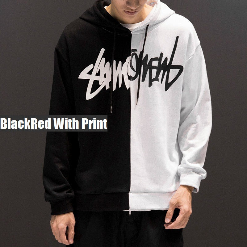 Image of Men Casual Color Matching Hoodie
