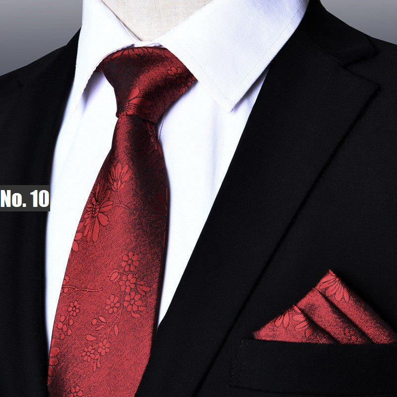 Corbata de negocios roja elegante para hombre