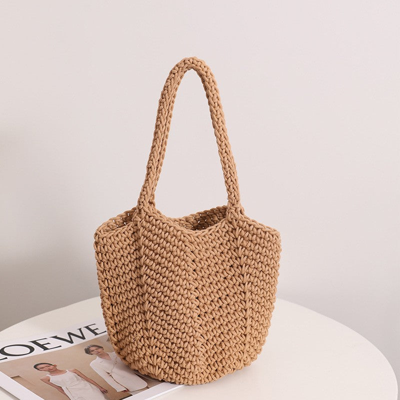 Image of Vintage Cotton Woven Tote Bag