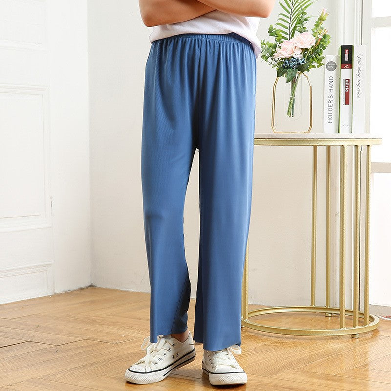 Image of Girls Fashion Solid Color Casual Pants